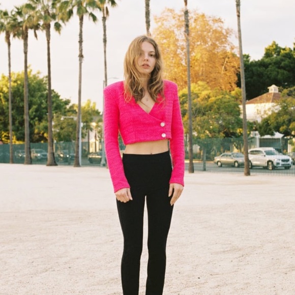 Zara Tops - ZARA structured crop top size medium